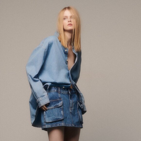 BRAND NEW ZARA SKIRT, SIZE 26 - Picture 1 of 17